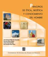 Cover for Principios de ética, bioética y conocimiento del hombre