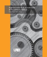 Cover for Aspectos teóricos de la evaluación de las políticas públicas