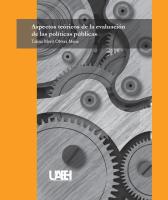 Cubierta para Aspectos teóricos de la evaluación de las políticas públicas