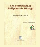Cover for Las comunidades indígenas de Hidalgo. Ixmiquilpan Volumen V
