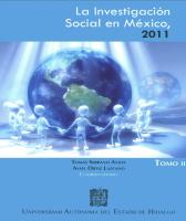 Cover for La Investigación Social en México, 2011. Tomo II