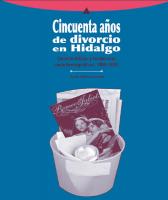 Cover for Cincuenta años de divorcio en Hidalgo 
