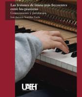 Cubierta para Lesiones de mano más frecuentes en pianistas. Conocimiento y prevención