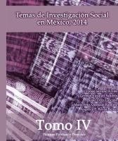 Cubierta para Temas de Investigación Social en México, 2014. Tomo IV Políticas Públicas y Derechos