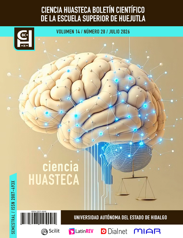 					Ver Vol. 14 Núm. 28 (2026): Ciencia Huasteca Boletín Científico de la Escuela Superior de Huejutla
				