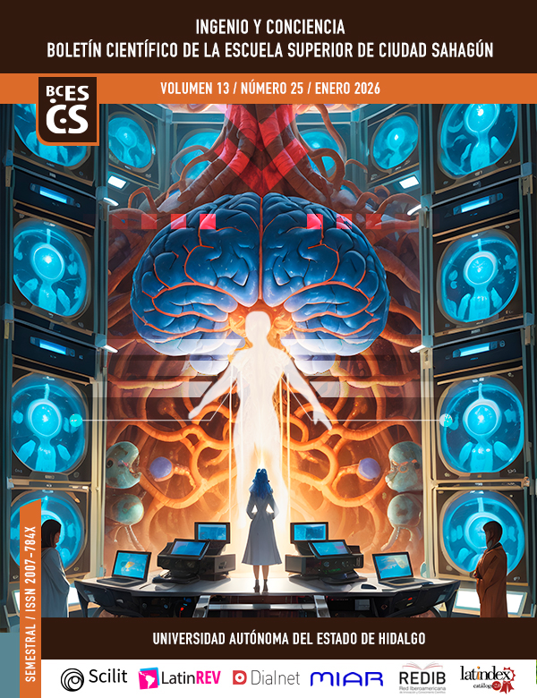 					Ver Vol. 13 Núm. 25 (2026): Ingenio y Conciencia Boletín Científico de la Escuela Superior Ciudad Sahagún
				