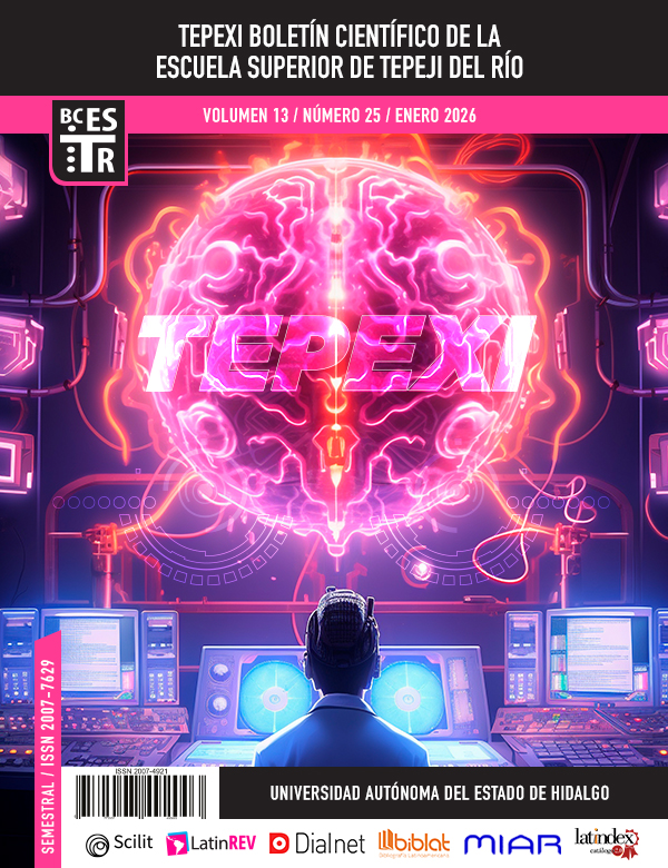 					Ver Vol. 13 Núm. 25 (2026): TEPEXI Boletín Científico de la Escuela Superior Tepeji del Río
				