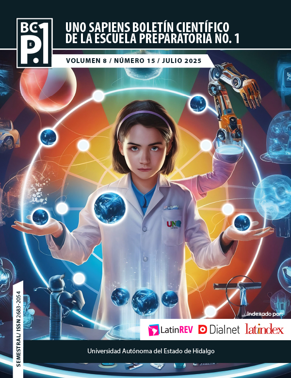 					Ver Vol. 8 Núm. 15 (2025): Uno Sapiens Boletín Científico de la Escuela Preparatoria No. 1
				