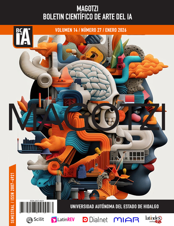 					Ver Vol. 14 Núm. 27 (2026): MAGOTZI Boletín Científico de Artes del IA
				
